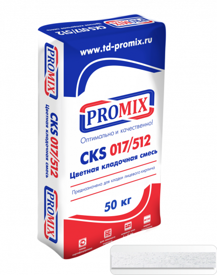Цветная кладочная смесь Promix CKS 017 белая