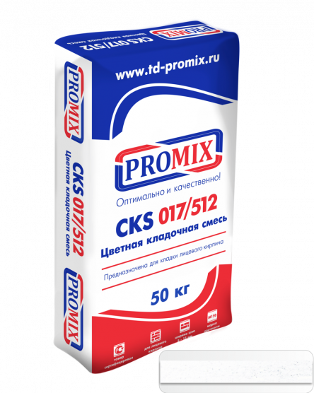 Цветная кладочная смесь  Promix CKS 512 супер-белый